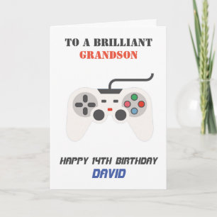 Persoonlijke verjaardagskaart voor gamen feestdagen kaart