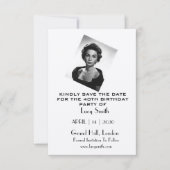 Persoonlijke verjaardagspartij Sla de datumkaarten Save The Date (Voorkant)