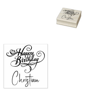 Persoonlijke Verjaardagsstempel Rubberstempel