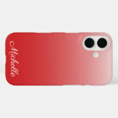 Persoonlijke verloop ombre rood Case-Mate iPhone case (Achterkant (horizontaal))