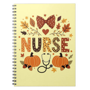 Persoonlijke verpleegster – Mooie pompoen & herfst Notitieboek