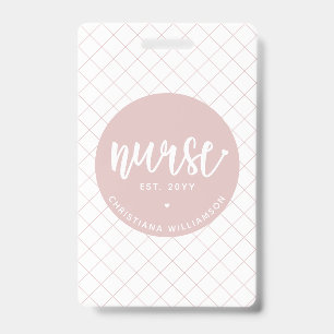 Persoonlijke verpleegster RN afstuderen Elegant Badge