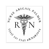 Persoonlijke verpleegster rubberen stempel met Cad (Design)