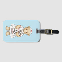 Persoonlijke verpleegster teddybeer met eigen naam