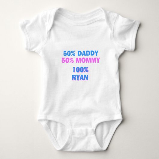 Persoonlijke versie van Half Mama Half Boy Romper (Voorkant)