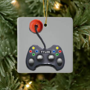 persoonlijke videogamer-cadeau keramisch ornament
