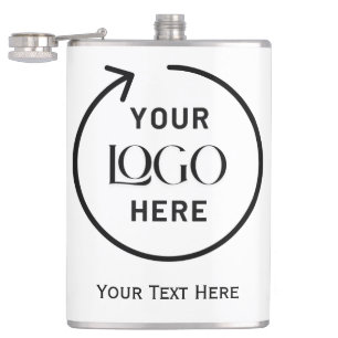 Persoonlijke Vierkante Logo Fles Heupfles
