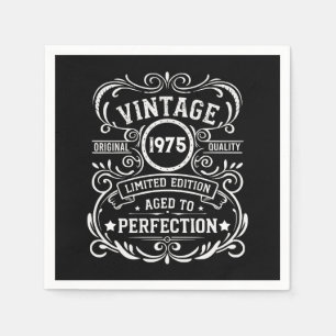 Persoonlijke vijftig vintage 50ste verpartij servet