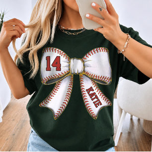 Persoonlijke Vintage Baseball Moeder Boog T-shirt