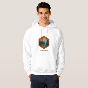 Persoonlijke vintage bergavonturenbadge hoodie