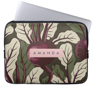 Persoonlijke Vintage Bietentuin Kunst Design Laptop Sleeve