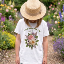 Persoonlijke vintage botanische bloem- "Kind van"