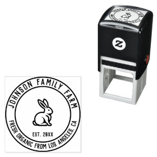 Persoonlijke vintage familieboerderij zelfinktende stempel
