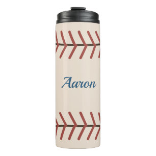 Persoonlijke Vintage Honkbal Koffie Tumbler Cadeau Thermosbeker