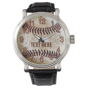 Persoonlijke Vintage Honkbalhorloges UW TEKST Horloge