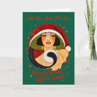 Persoonlijke Vintage Kerstkaart Feestdagen Kaart