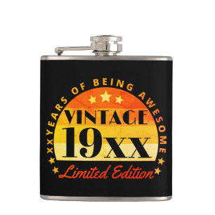 Persoonlijke Vintage Limited Edition Verjaardag Heupfles