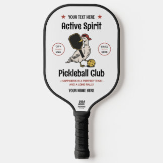 Persoonlijke Vintage Pickleball Grappige Gans Club Paddle