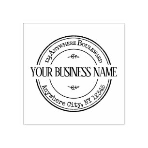 Persoonlijke vintage 	rubberstempel