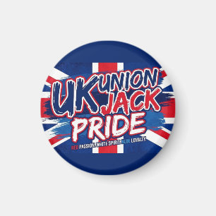Persoonlijke vintage Union Jack Britse vlag Magneet