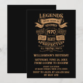 Persoonlijke vintage verjaardag whisky thema kaart (Voorkant / Achterkant)