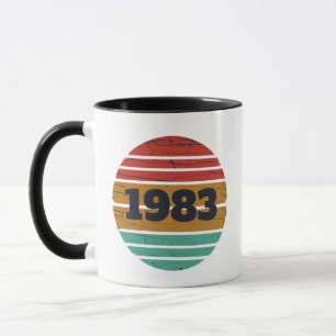 Persoonlijke vintage verjaardagscadeaus mok