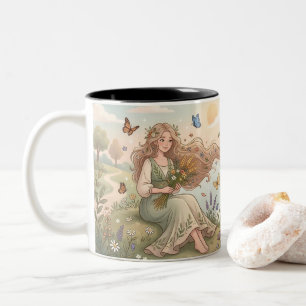 Persoonlijke Virgo-sterrenbeeldmok Tweekleurige Koffiemok
