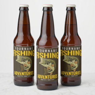 Persoonlijke Visavonturen Baars Visser Bier Etiket