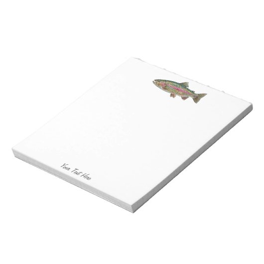 Persoonlijke Visliefhebber – Forel Vissen Ontwerp Notitieblok (Gedraaid)