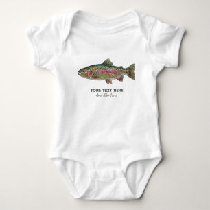 Persoonlijke Visliefhebber – Forel Vissen Ontwerp Romper