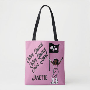 Persoonlijke Vlag Tote (Roze Bloem) B Draagtas