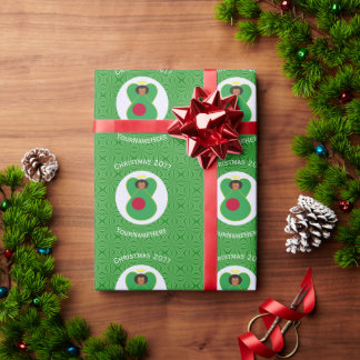 Persoonlijke vlag van de Engelse christelijke enge Cadeaupapier