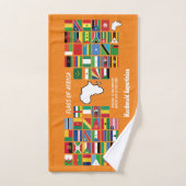 Persoonlijke VLAG VAN HET Sinaasappel VAN AFRIKA Handdoek (Handdoek)