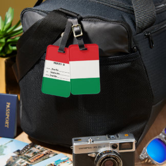Persoonlijke Vlag Van Italië Bagagerekje Bagagelabel