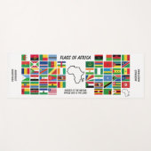 Persoonlijke VLAGGEN VAN AFRIKA White Yogamat (Voorkant (horizontaal))