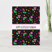 Persoonlijke vlinder blij gefeliciteerd op zaterda kaart (Voorkant)