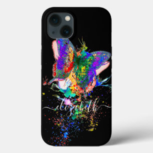 Persoonlijke vlinder spat Case-Mate iPhone 13 Hoesje