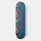 Persoonlijke  vlinderillustratie skateboard (Voorkant)