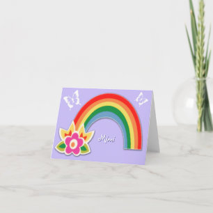 Persoonlijke Vlinders en Regenboog Briefkaarten