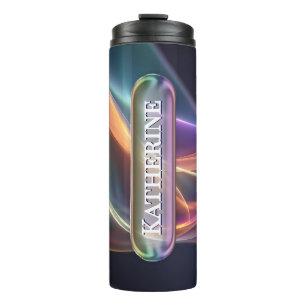 Persoonlijke Vloeibare Glas Naam Tumbler Aangepa Thermosbeker