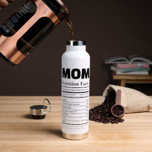 Persoonlijke voedingsfeiten voor mama met foto's waterfles