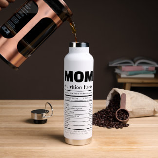 Persoonlijke voedingsfeiten voor mama met foto's waterfles