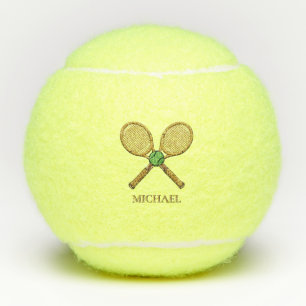 Persoonlijke Voeg Uw Naam Tennisbalrackets Tennisballen