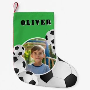 Persoonlijke Voetbal Foto Jongen Kleine Kerstsok