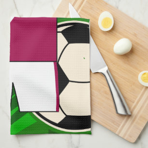 Persoonlijke Voetbal Jersey Claret en Blue Theedoek