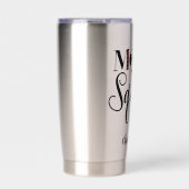 Persoonlijke Voetbal Moeder Team Harten Geïsoleerde Drinkbeker (Voorkant)