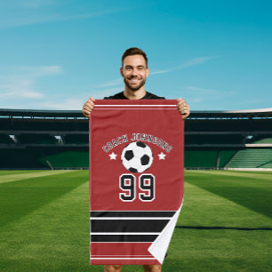 Persoonlijke voetbal Speler Aangepaste Voetbalspel Handdoek