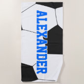 Persoonlijke Voetbal Strandlaken (Voorkant)