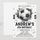 Persoonlijke Voetbal verjaardag Kaart (Voorkant / Achterkant)