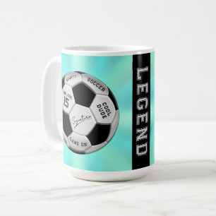 Persoonlijke Voetbal Verjaardag Leeftijd Naam T Koffiemok